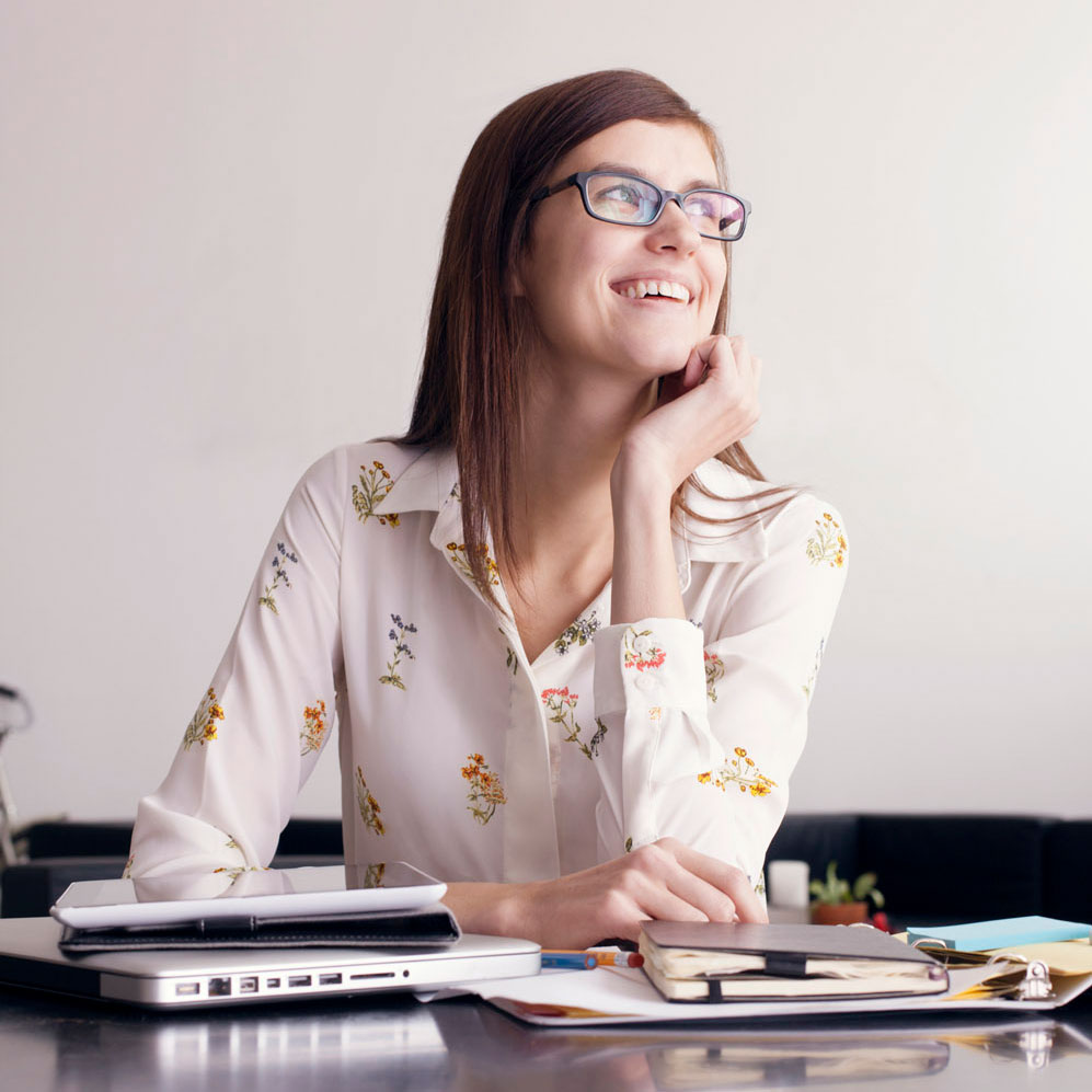 Photo of woman saving time